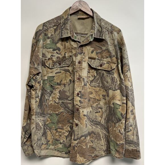 Woolrich Other - Vintage Woolrich Long Sleeve Camo Shirt Mens XL Camouflage Hunting Lightly Faded